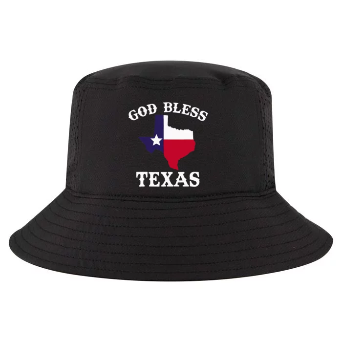 Texas Flag Patriotic Texan Pride God Bless Texas Cool Comfort Performance Bucket Hat