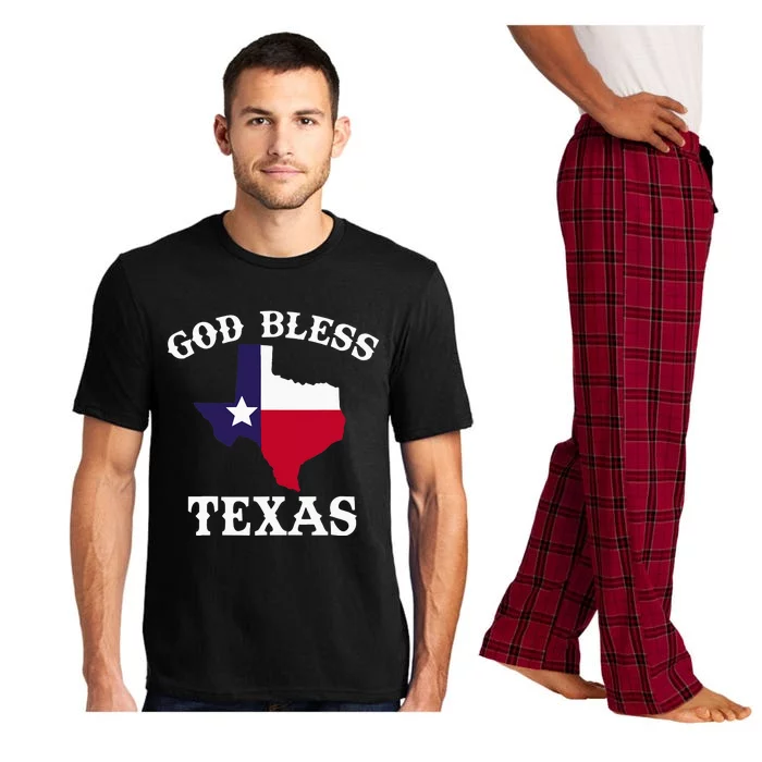 Texas Flag Patriotic Texan Pride God Bless Texas Pajama Set