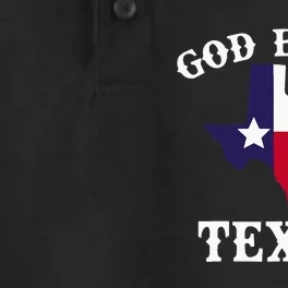 Texas Flag Patriotic Texan Pride God Bless Texas Dry Zone Grid Performance Polo