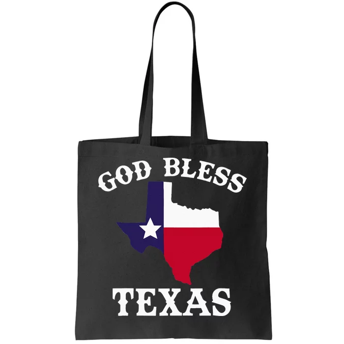 Texas Flag Patriotic Texan Pride God Bless Texas Tote Bag