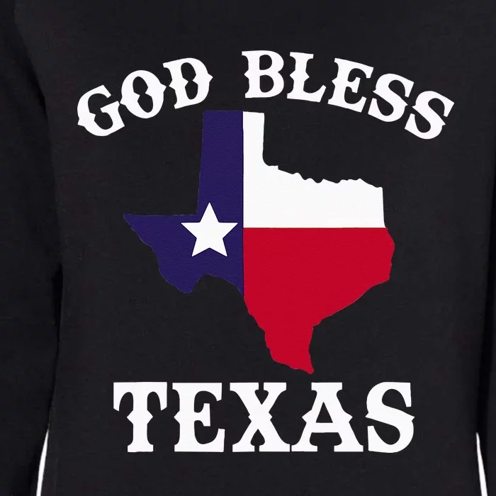 Texas Flag Patriotic Texan Pride God Bless Texas Womens California Wash Sweatshirt