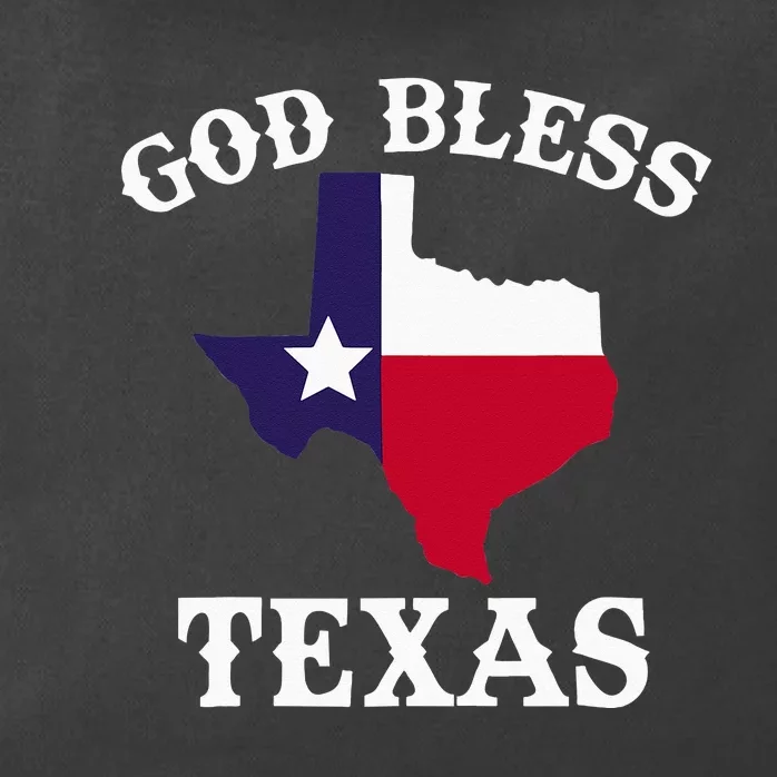 Texas Flag Patriotic Texan Pride God Bless Texas Zip Tote Bag