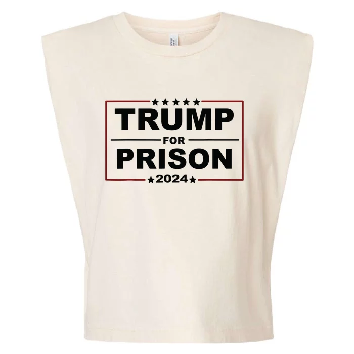 Trump For Prison 2024 Support Trump 4th Of July Garment-Dyed Women's Muscle Tee