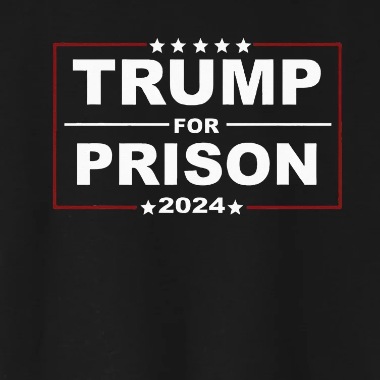 Trump For Prison 2024 Support Trump 4th Of July Women's Crop Top Tee