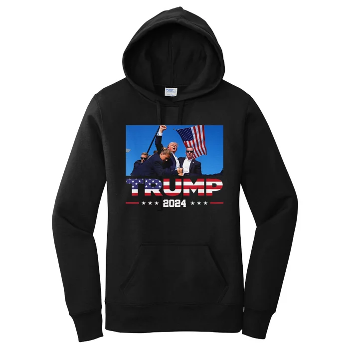 Trump Fist Pump Pride 2024 Women's Pullover Hoodie