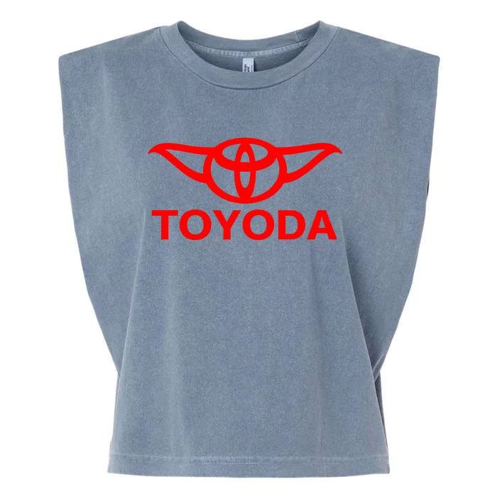 Toyoda Funny Parody Garment-Dyed Women's Muscle Tee