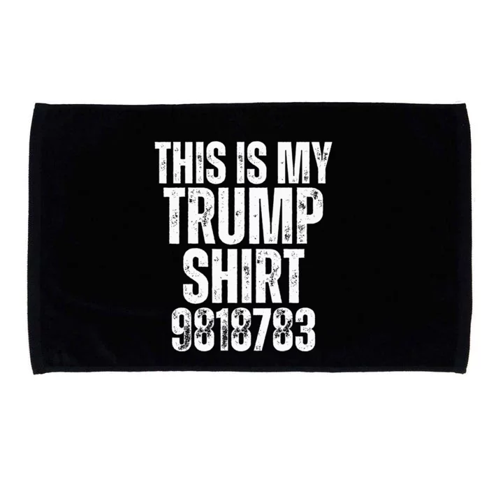 Trump Funny Prison Tee Funny Democrats Liberals ProBiden Microfiber Hand Towel