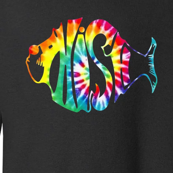 Tie-Dye Fish, Phish-Jam, Fishing Fisherman Toddler Sweatshirt