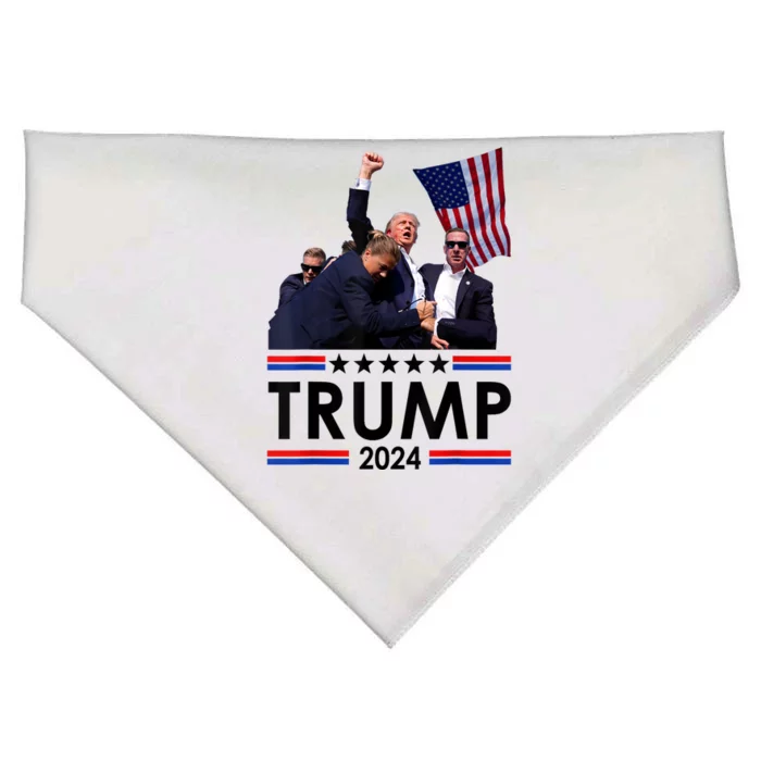 Trump Fist Pump Shot At Trump 2024 Trump Survives Rally USA-Made Doggie Bandana