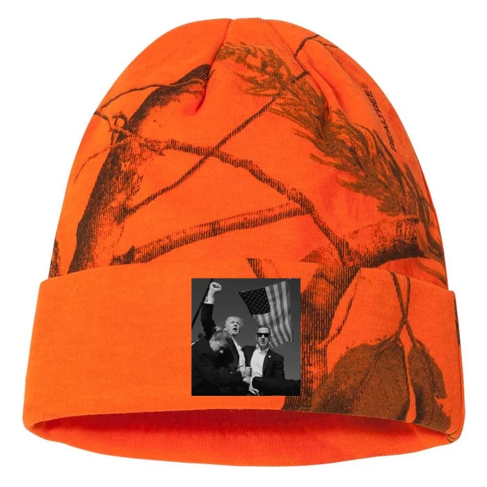 Trump Fist Pump Kati - 12in Camo Beanie