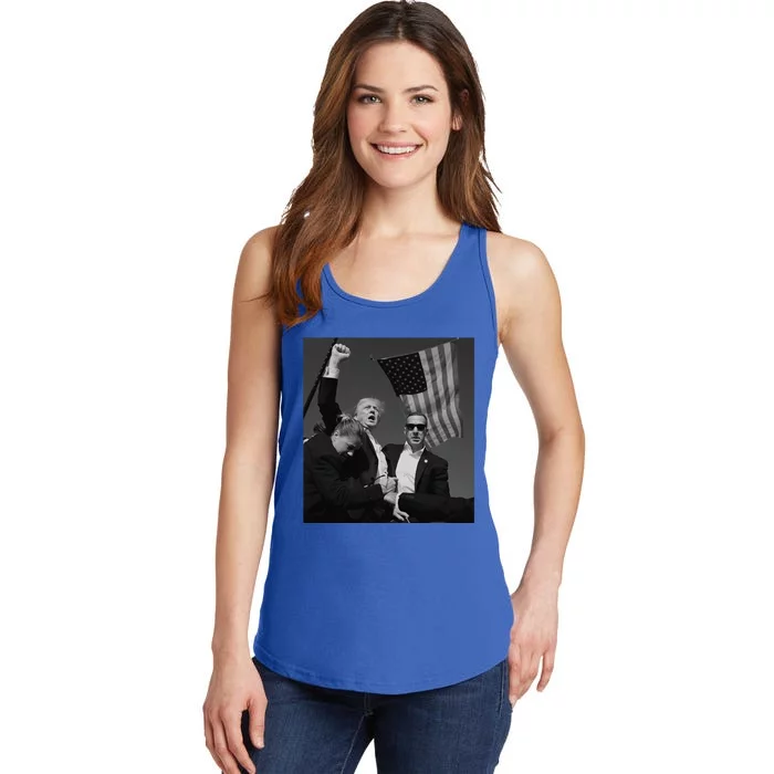 Trump Fist Pump Ladies Essential Tank