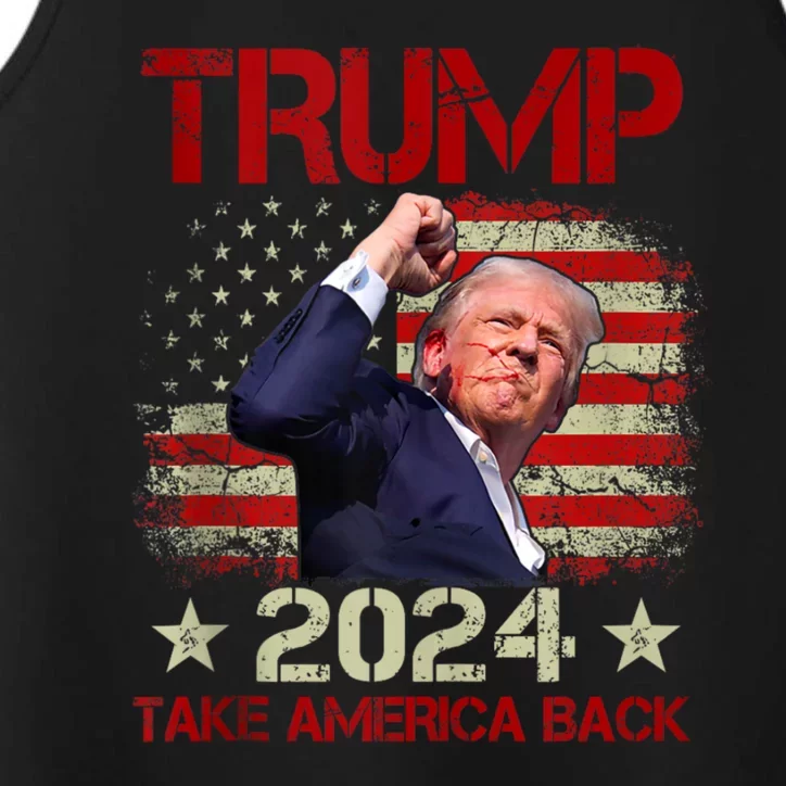 Trump Fist Pump Shot At Trump 2024 Trump Survives Rally Performance Tank