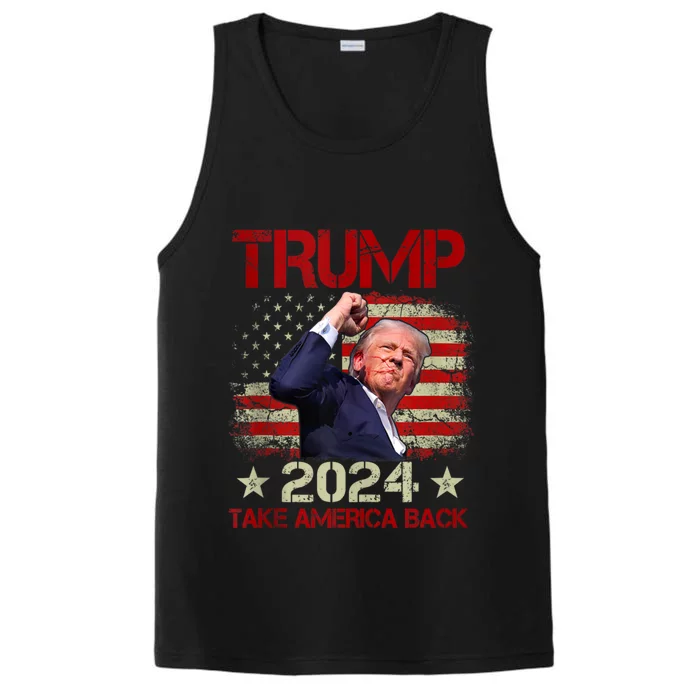 Trump Fist Pump Shot At Trump 2024 Trump Survives Rally Performance Tank