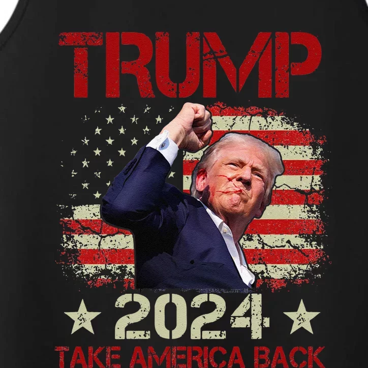 Trump Fist Pump Shot At Trump 2024 Trump Survives Rally Performance Tank