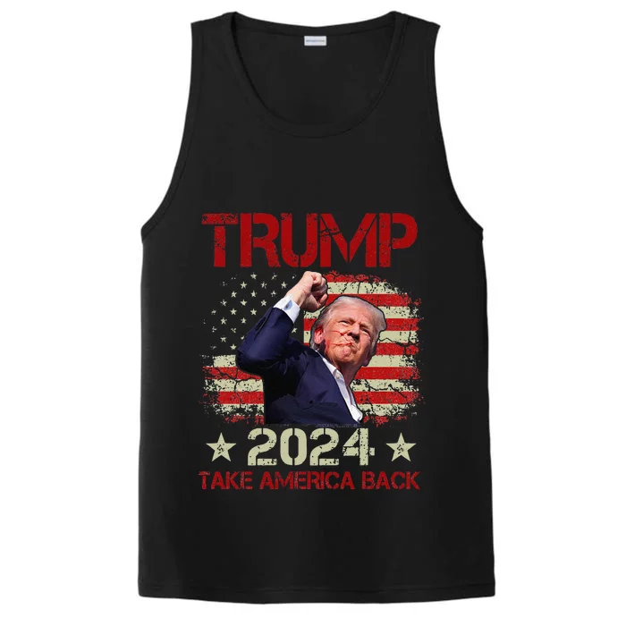 Trump Fist Pump Shot At Trump 2024 Trump Survives Rally Performance Tank