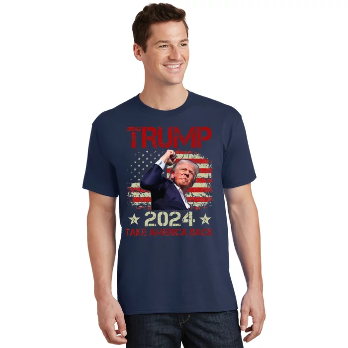 Trump Fist Pump Shot At Trump 2024 Trump Survives Rally T-Shirt