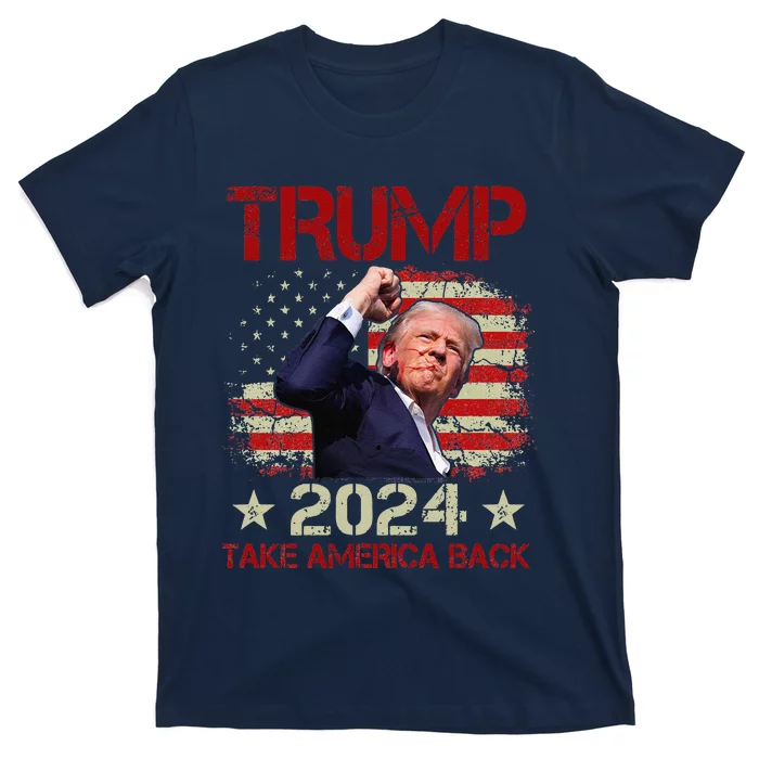 Trump Fist Pump Shot At Trump 2024 Trump Survives Rally T-Shirt