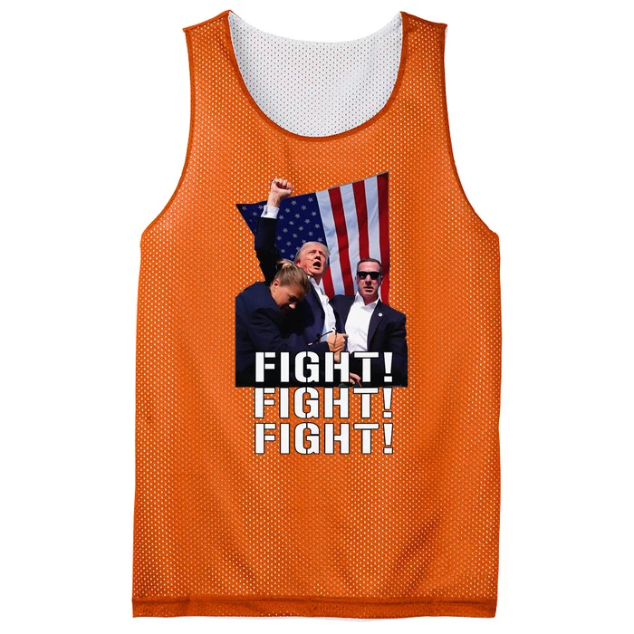 Trump Fist Pumped Fight Pray For Trump America Mesh Reversible Basketball Jersey Tank