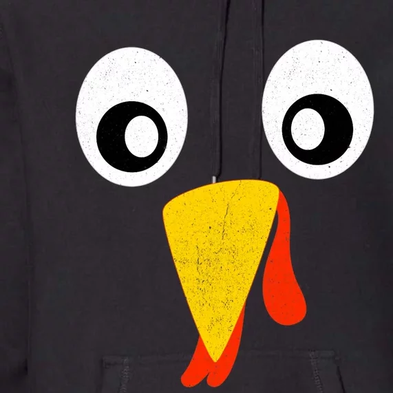 Turkey Face Pilgrim Shirt Thanksgiving Costume Premium Hoodie