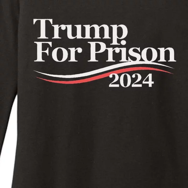 Trump For Prison 2024 Womens CVC Long Sleeve Shirt