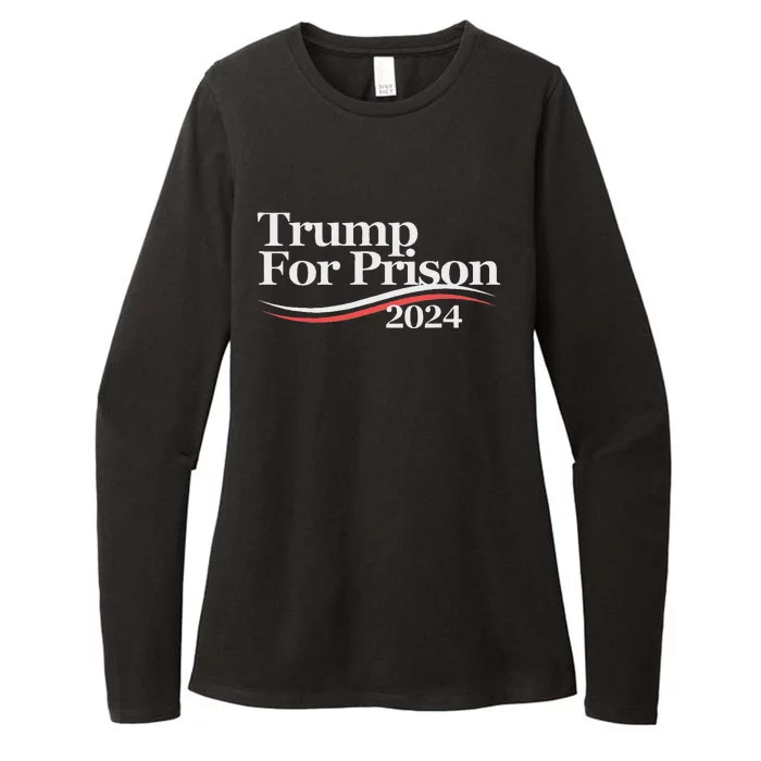 Trump For Prison 2024 Womens CVC Long Sleeve Shirt