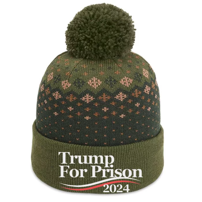 Trump For Prison 2024 The Baniff Cuffed Pom Beanie