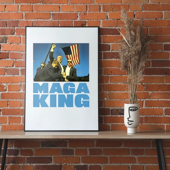 Trump Fist Pump 2024 Maga King Poster