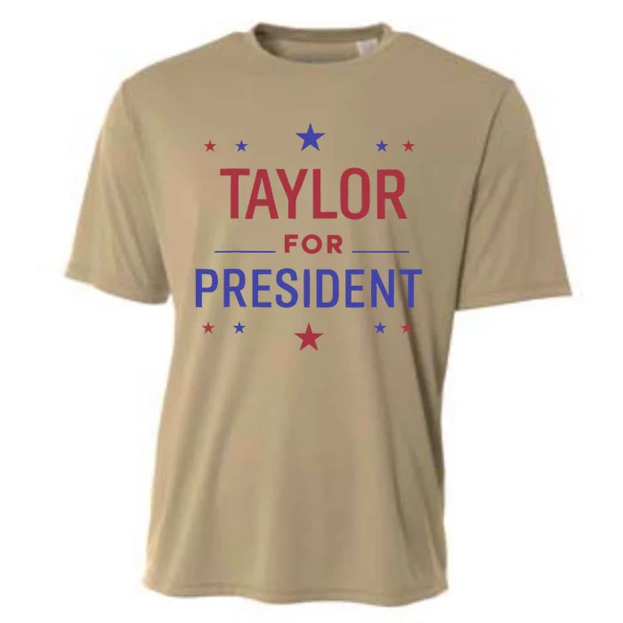 Taylor For President 2024 Taylor First Name Retro Cooling Performance Crew T-Shirt