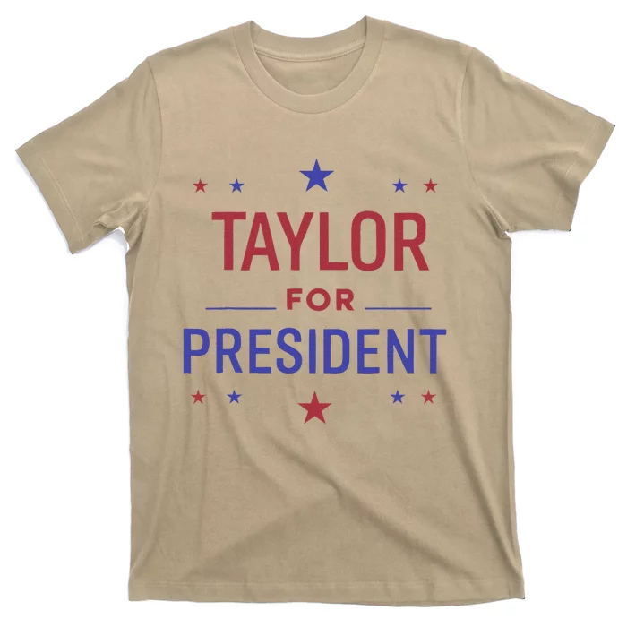 Taylor For President 2024 Taylor First Name Retro T-Shirt