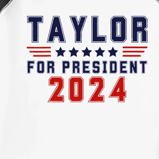 Taylor For President 2024 Bold Campaign Infant Baby Jersey Bodysuit