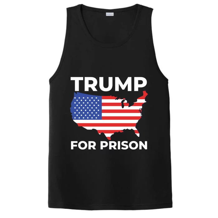 Trump For Prison America Performance Tank