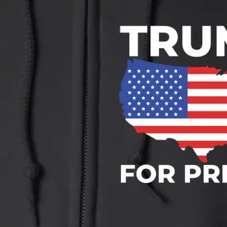 Trump For Prison America Full Zip Hoodie