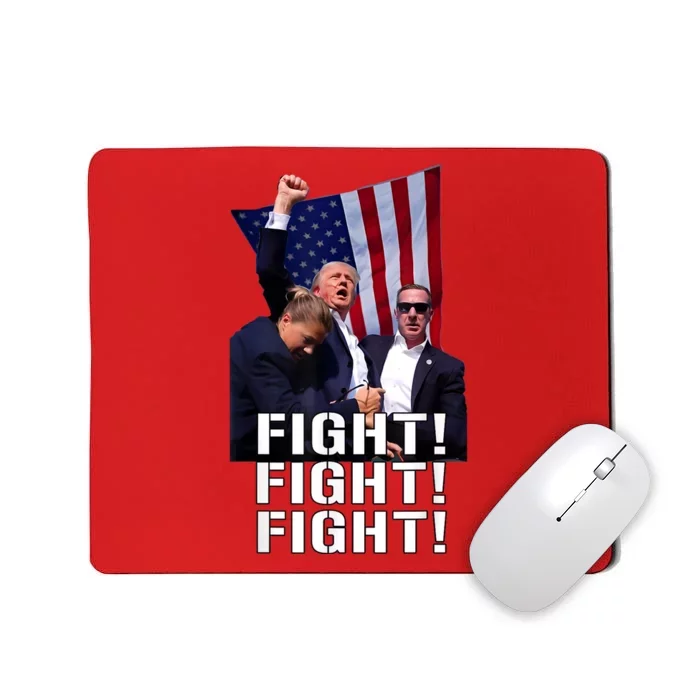 Trump Fist Pumped Fight Pray For Trump America Mousepad