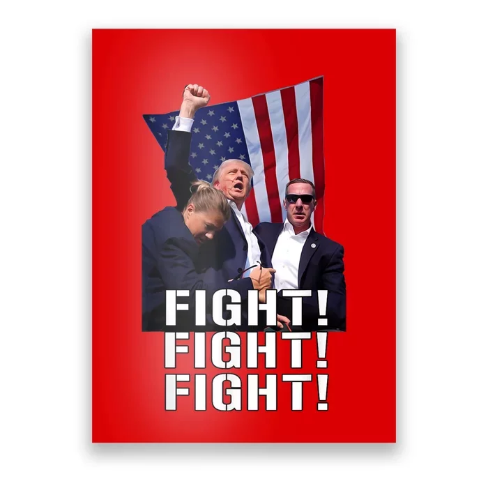 Trump Fist Pumped Fight Pray For Trump America Poster