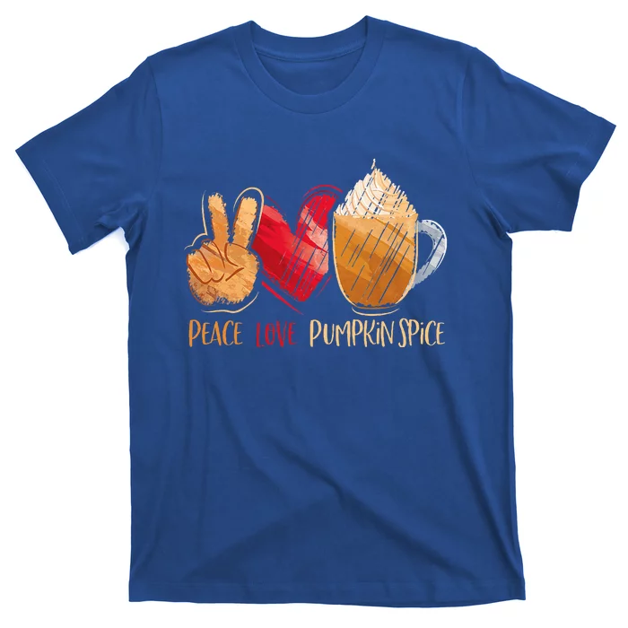 Thanksgiving Fall Peace Love Pumpkin Spice T-Shirt