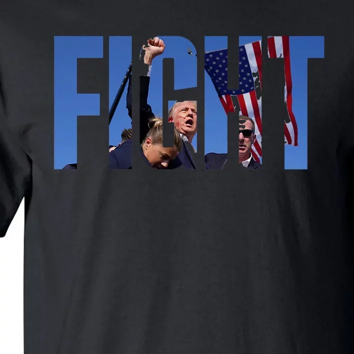 Trump Fist Pump Fight Trump Shooting Donald Trump Fist Pump Tall T-Shirt