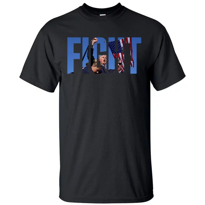 Trump Fist Pump Fight Trump Shooting Donald Trump Fist Pump Tall T-Shirt