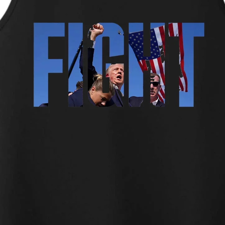 Trump Fist Pump Fight Trump Shooting Donald Trump Fist Pump Performance Tank