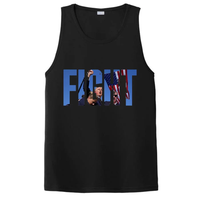 Trump Fist Pump Fight Trump Shooting Donald Trump Fist Pump Performance Tank