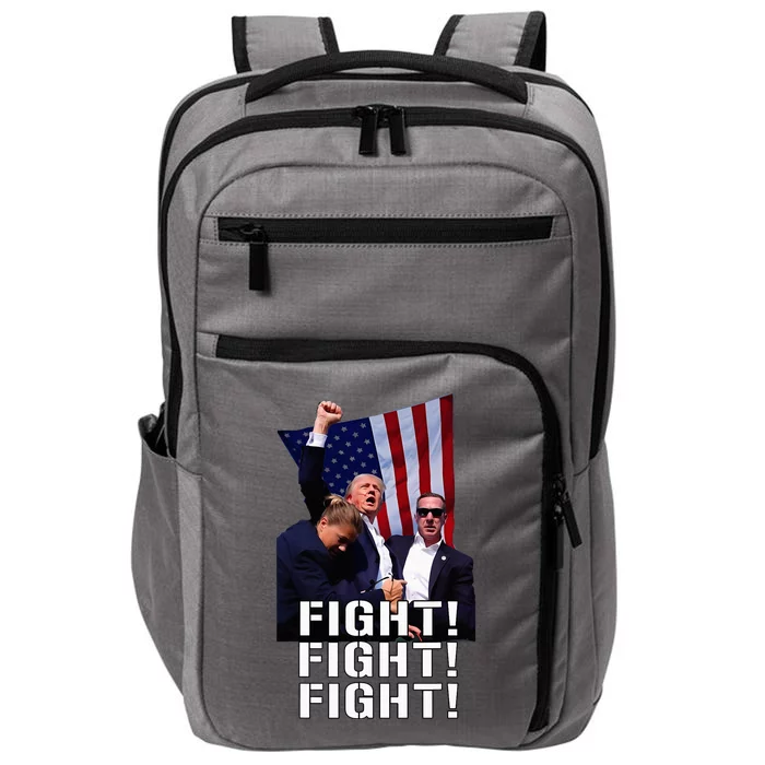 Trump Fist Pumped Fight Pray For Trump America Impact Tech Backpack