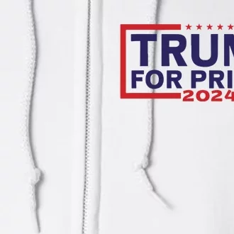 Trump For Prison 2024 Donald Trump Mugshot President Trump Full Zip Hoodie