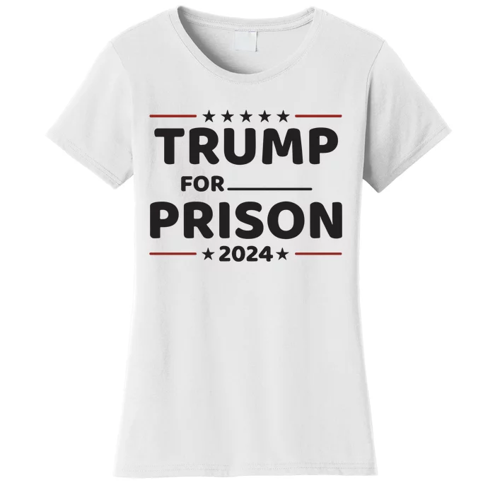 Trump For Prison 2024 Donald Trump Mugshot President Trump Women's T-Shirt