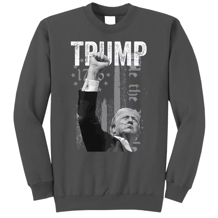 Trump Fist Pump 2024 Pennsylvania Rally Tall Sweatshirt