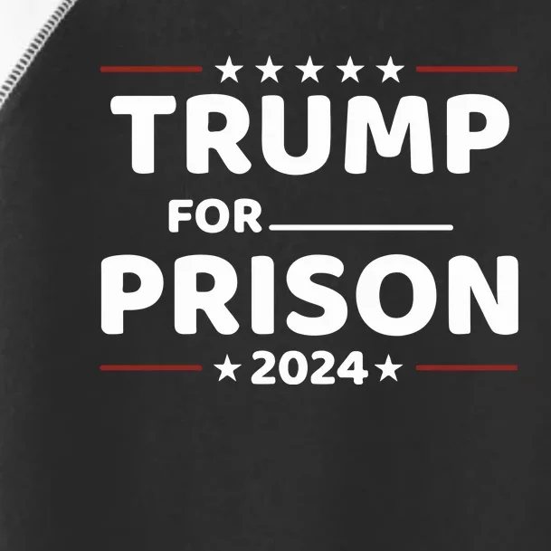 Trump For Prison 2024 Donald Trump Mugshot President Trump Toddler Fine Jersey T-Shirt