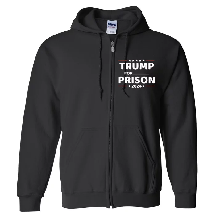 Trump For Prison 2024 Donald Trump Mugshot President Trump Full Zip Hoodie