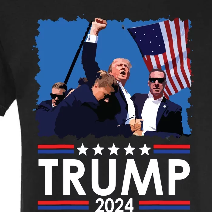 Trump Fist Pump Shot At Trump 2024 Trump Survives Rally Garment-Dyed Heavyweight T-Shirt