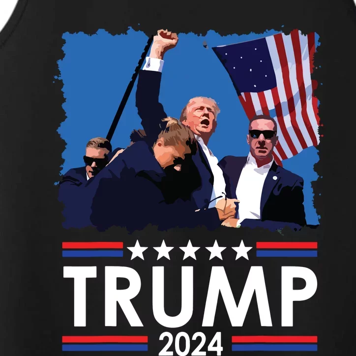 Trump Fist Pump Shot At Trump 2024 Trump Survives Rally Performance Tank