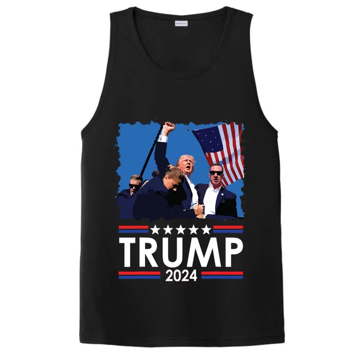 Trump Fist Pump Shot At Trump 2024 Trump Survives Rally Performance Tank