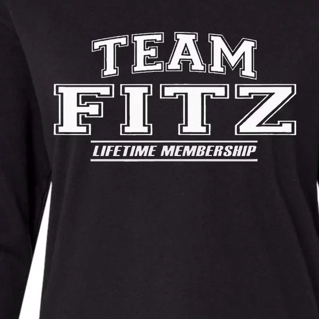 Team Fitz Proud Family Surname Last Name Womens Cotton Relaxed Long Sleeve T-Shirt