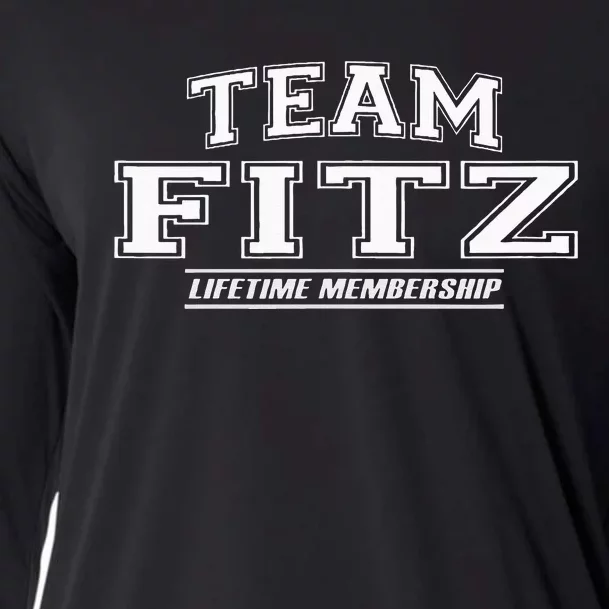 Team Fitz Proud Family Surname Last Name Cooling Performance Long Sleeve Crew